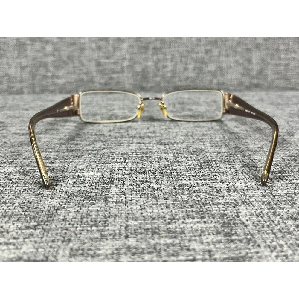 Salsa SA 804 BR Brown Rectangular Eyeglasses Scrollwork Temples 50-17-135